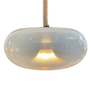 An Italian Pearlescent Murano Glass Pendant Light